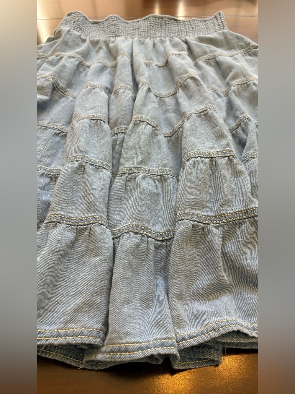 Pilcro Reese 100% Cotton
Smocked Midi Skirt medium - Picture 11 of 16